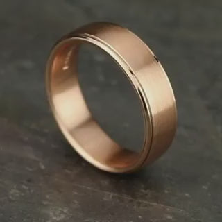 Drop Bevel Band with Satin Center, video