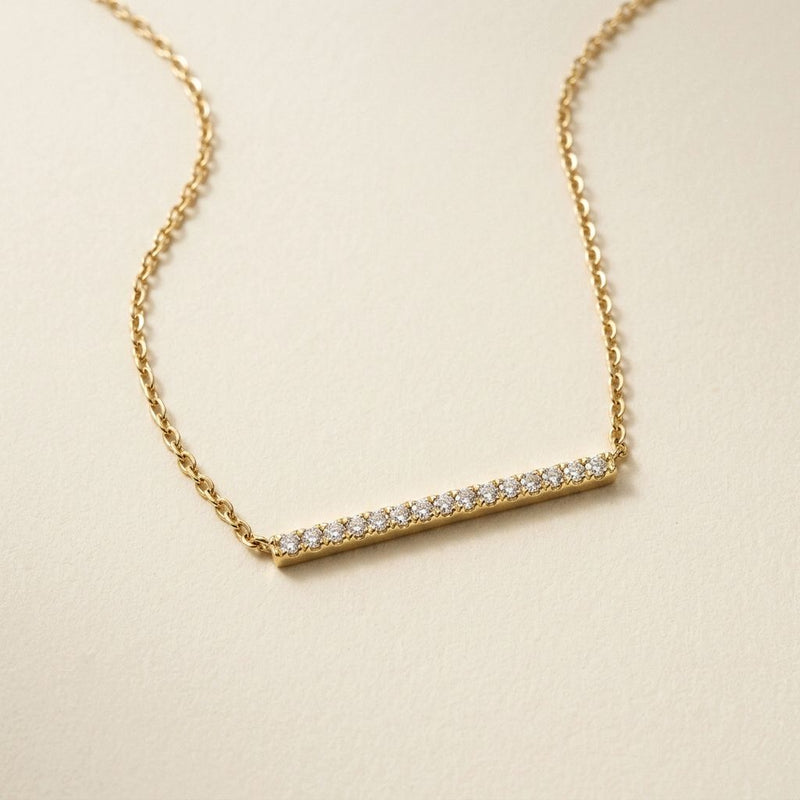Pave Bar Necklace