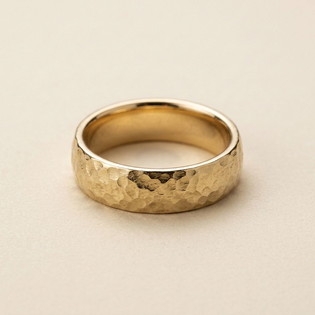 Hammered Gold Band