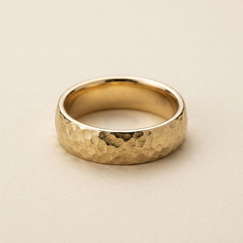 Hammered Gold Band