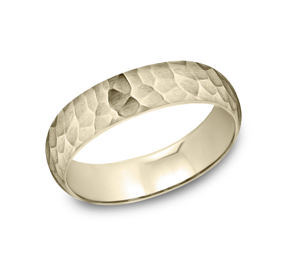 Classic Dome Hammered Band
