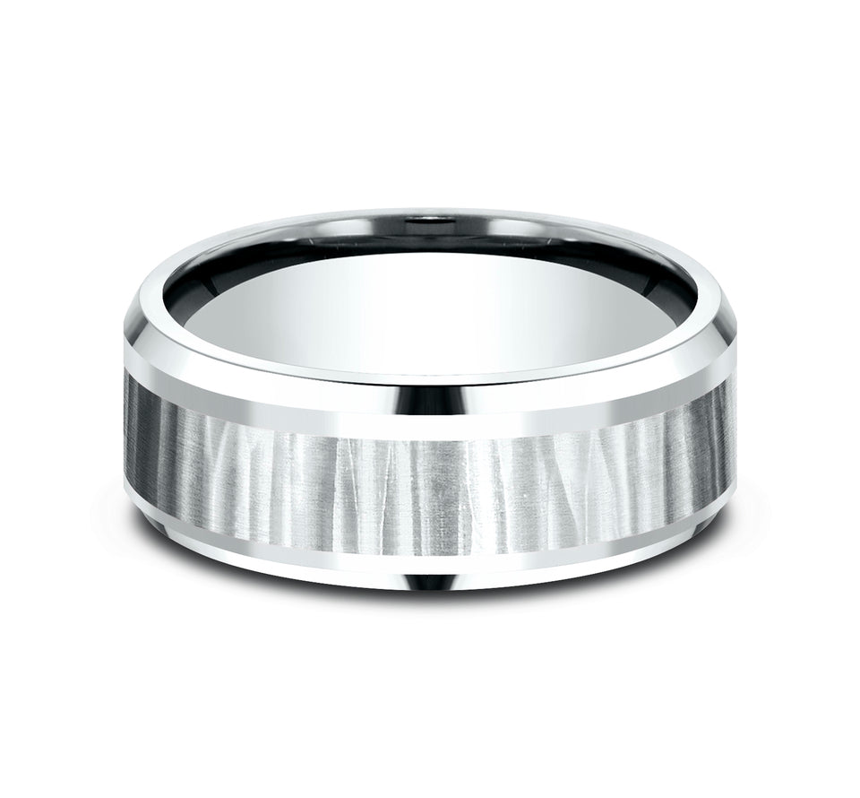 Drop Bevel Vertical Hammered Light Band