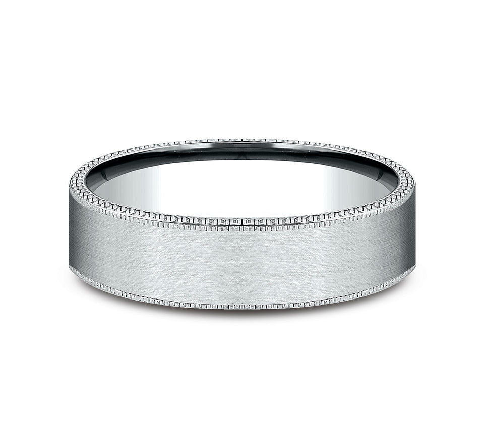 Edge Rivets Milgrain Satin Band