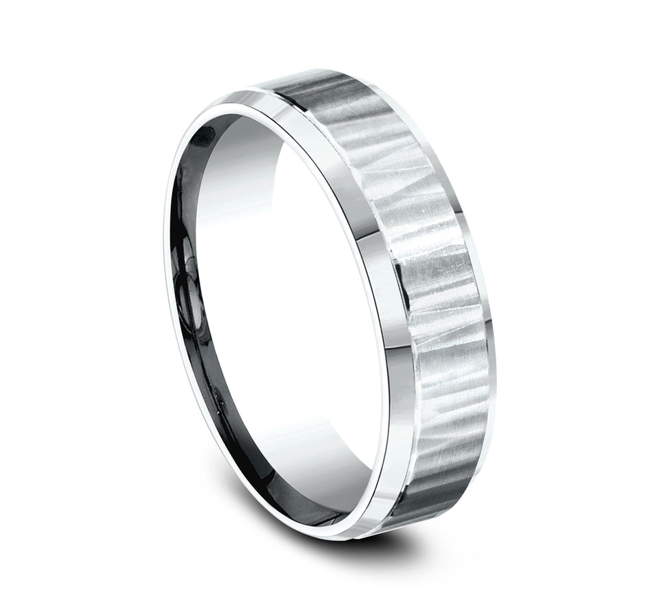 Beveled Edge Vertical Hammered Light Band