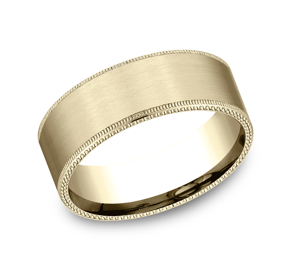 Edge Rivets Milgrain Satin Band