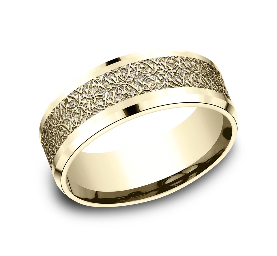 Drop Bevel Band with Ottoman Tile Center