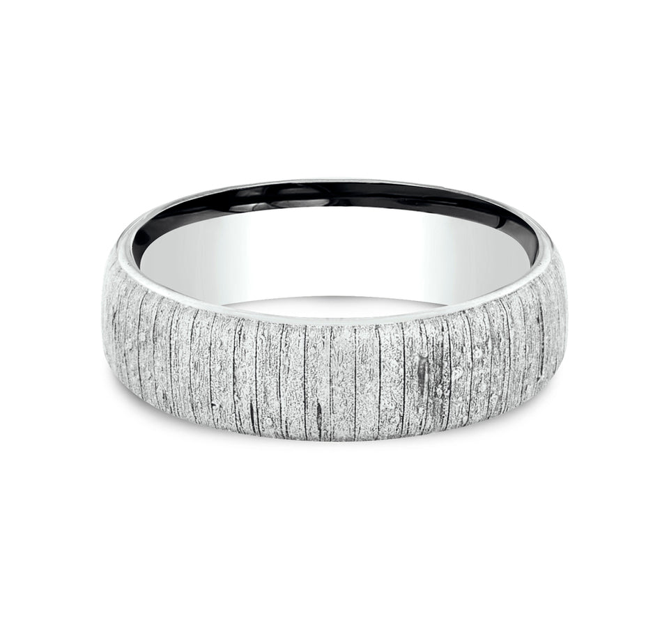 Domed Wood Split Band