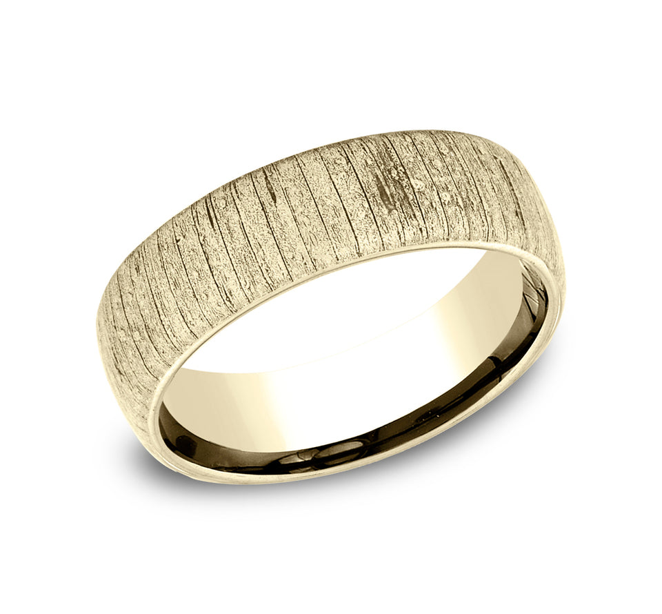 Domed Wood Split Band
