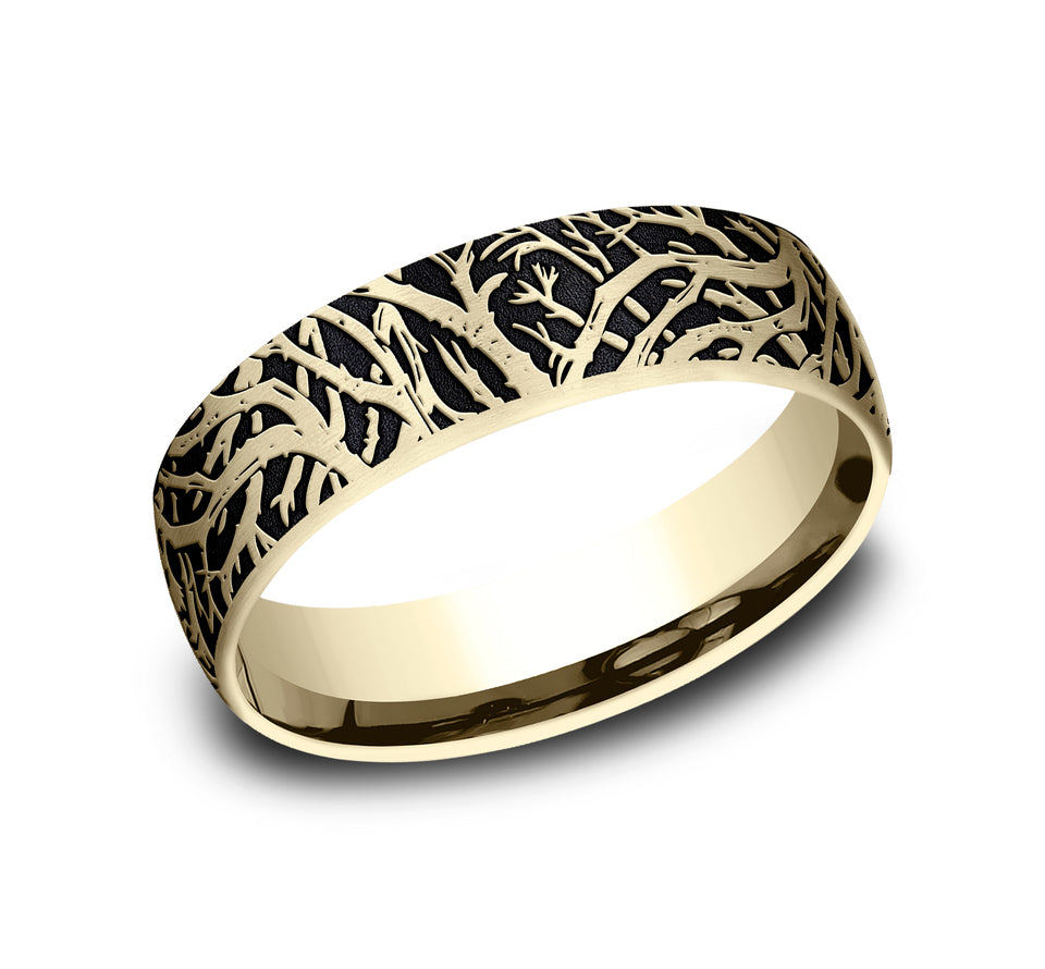 Black Plated Enchanted Forest Band