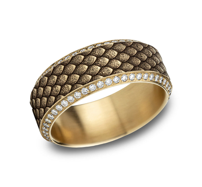 Dragon Scale Double Eternity Diamond Band