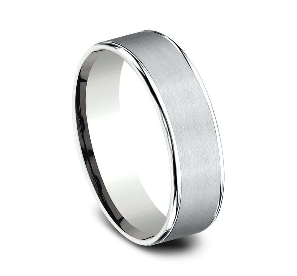 Thin Edge Band with Satin Center