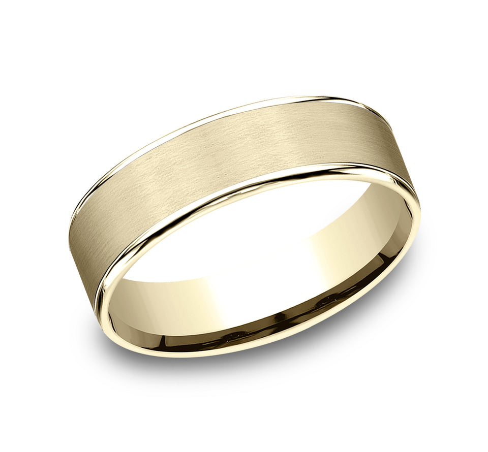 Thin Edge Band with Satin Center