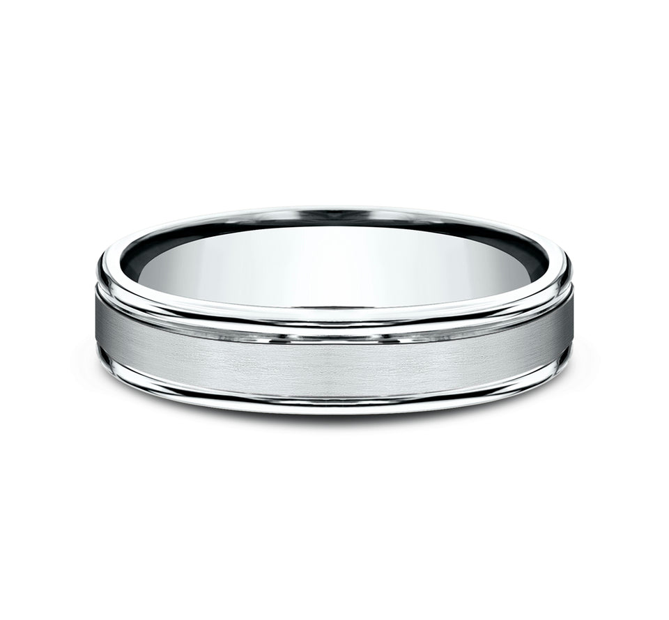 High Polish RE Band with Satin Center