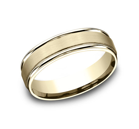 High Polish RE Band with Satin Center