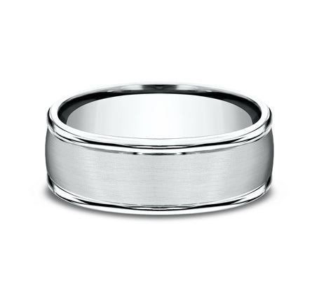 High Polish RE Band with Satin Center