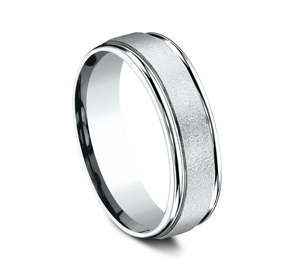 Light Comfort Fit Round Edge Band with Wire Brush Center