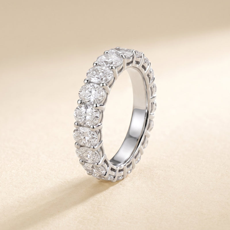 Oval Lab Grown Diamond Eternity Band