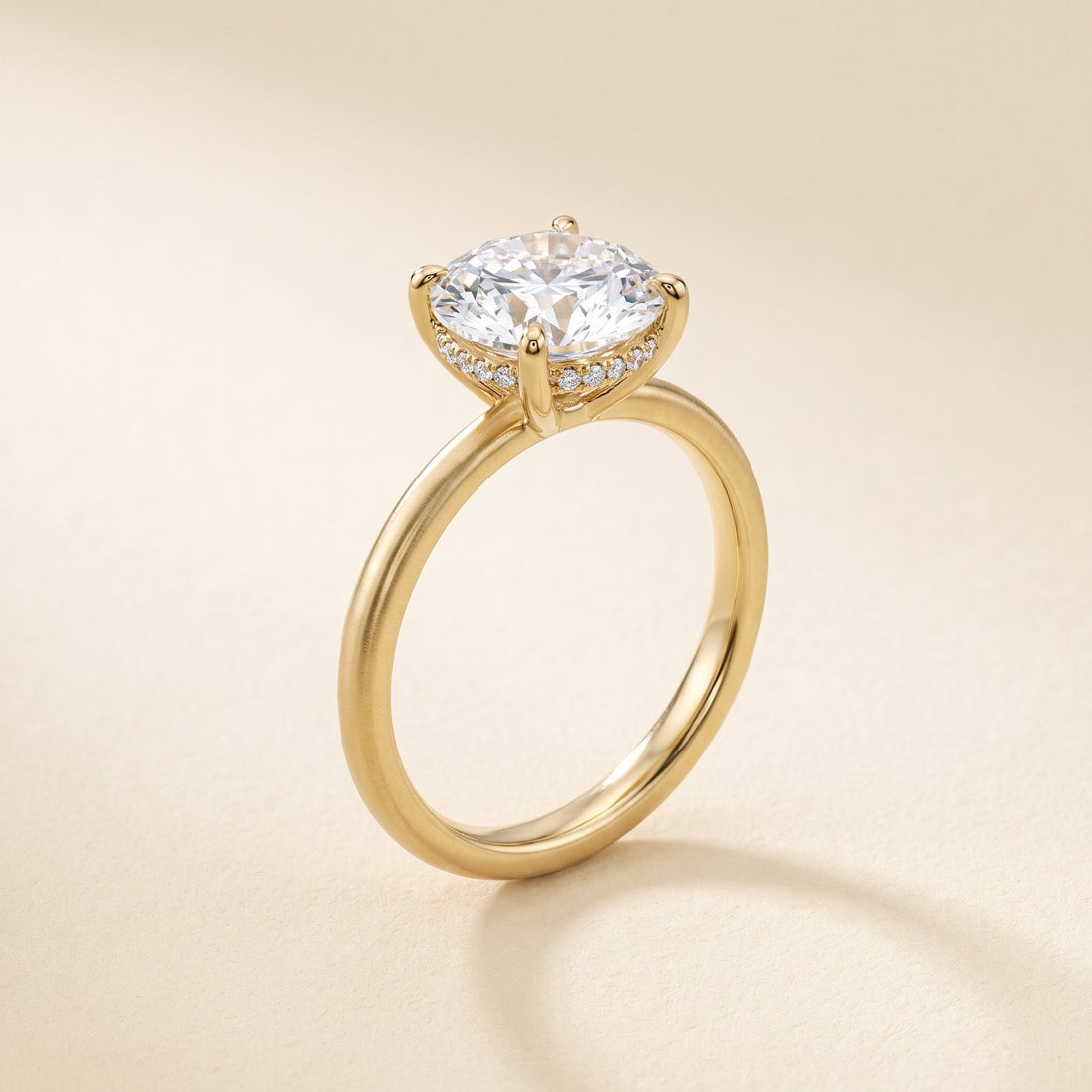 Hidden halo Engagement Setting, Made to Order
