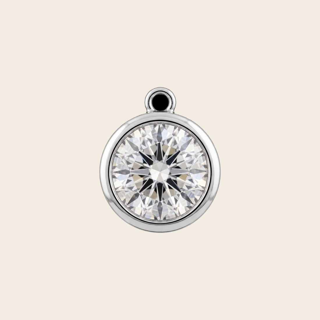 Round Lab Grown Diamond Solitaire Pendant